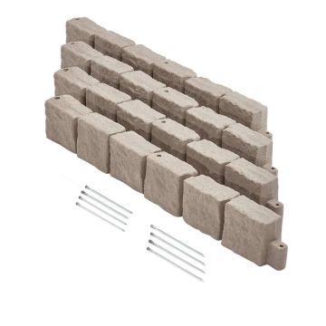 Dirbtinio akmens smėlio spalvos kraštovaizdžio apvadas 46,8x3,9 colio