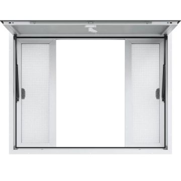 Užkandžių kioskas su langeliu, 122x91 cm, maisto vagonėlis