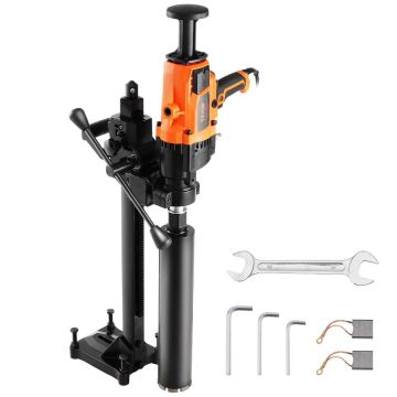 Gręžimo staklės 2,03–18 cm, 2600 W, rankinės ir stovo