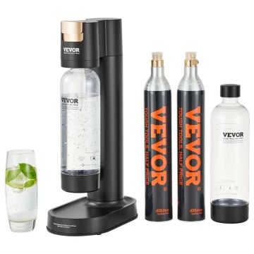Seltzer gazuoto vandens aparatas namams su 2 PET buteliais ir CO2 balionais