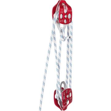 Dvigubo skriemulio takelažo blokas su 12 mm virve 30,48–60,96 m