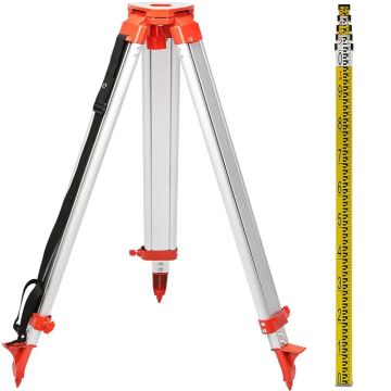 Aliuminis trikojis 1,65 m su 5 m lazeriniu nivelyru, 5 sekcijos