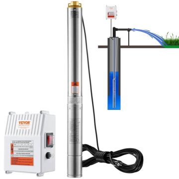 Giluminio gręžinio panardinamasis siurblys, 1500 W, nerūdijančio plieno, IP68