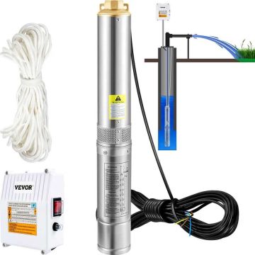 Giluminis panardinamasis siurblys 1100W, nerūdijantis plienas, 190 l/min, 57 m, IP68