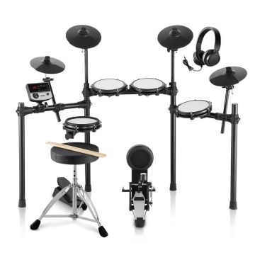Elektrinis būgnų rinkinys, 32 būgnai, 480 garsų, USB MIDI, ausinės