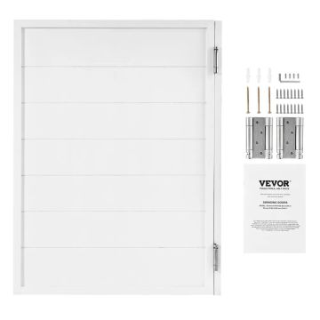 Varstomos viengubos vidaus durys, pušies mediena, baltos, 81x107 cm