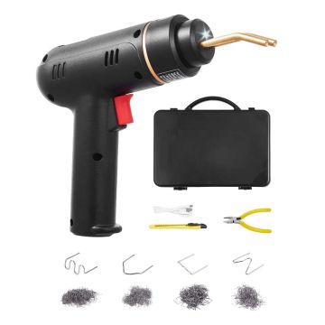 Belaidis plastikinio suvirinimo pistoletas 120 W su 400 kablių rinkiniu