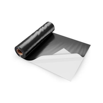10 mil storos juodai baltos plastikinės plėvelės ritinys, 10' x 65'