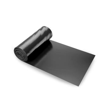 3x50 pėdų juoda plastikinė plėvelė, 4 mil, polietileno danga