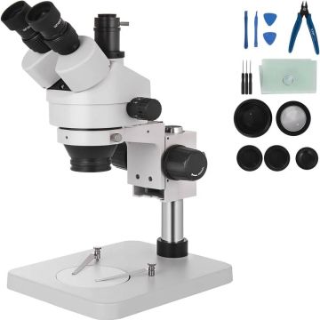 Trinokulinis stereo mikroskopas 3,5x-90x su koloniniu stovu
