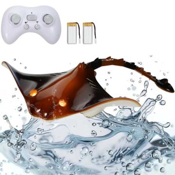 Игрушечная игрушка-скат на радиоуправлении с подсветкой, для бассейна, для детей от 6 лет.