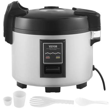 Komercinė ryžių viryklė 13 L, 60 puodelių, su šildytuvu ir priedais