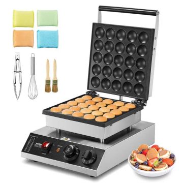 Elektrinė mini blynų keptuvė „poffertjes“, 25 vnt., 1700 W, nerūdijantis plienas