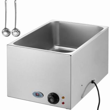 Komercinis elektrinis bain marie maisto šildytuvas, 18 L, nerūdijantis plienas
