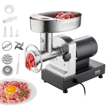 Elektrinė mėsmalė 14 svarų/min, nerūdijančio plieno, restoranui