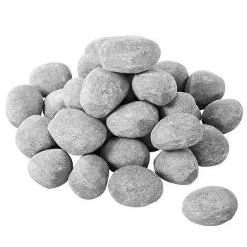 Keraminiai ugnies akmenukai, 50–76 mm, 30 vnt., dekoratyviniai lavos akmenys laužavietėms
