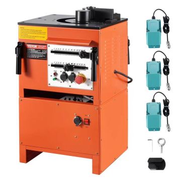 Nešiojamas elektrinis hidraulinis armatūros lenktuvas 1700 W, 4–25 mm, 3 kampai