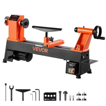 Medienos tekinimo staklės, 750 W, kintamas greitis, 304x465 mm, ketaus