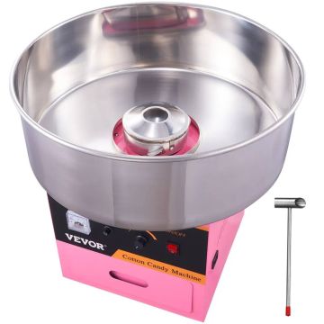 Komercinis cukraus vatos aparatas, 1000 W, rožinis