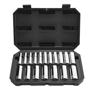 Galvučių rinkinys 18 d. 10–27 mm, chromuotas CR-V plienas, mechanikams