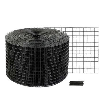 Saulės baterijos apsauga nuo paukščių, 12,7 mm vielos ritinėlis, 20 x 3048 cm, nerūdijanti PVC danga, 50 vnt. vielos padangos