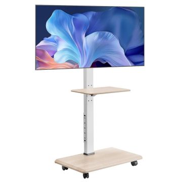 Mobilus televizoriaus stovas su ratukais 32–70", reguliuojamas aukštis, VESA 600x400 mm