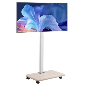 Mobilus televizoriaus stovas su ratukais, 32–70" ekranams, reguliuojamo aukščio, pasukimas 25°