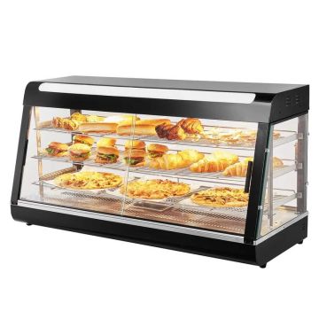 3 pakopų komercinis maisto šildytuvas, 1500 W, 180 L, su apšvietimu