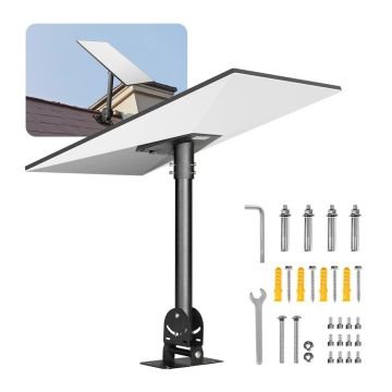Starlink gen 3 stogo tvirtinimo plieninis adapteris, juodas, 30–150° reguliuojamas