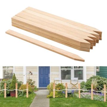 Mediniai sodo geodeziniai kuolai, 25 vnt., 12,7 × 38,1 × 610 mm