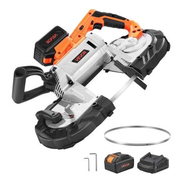 20 V belaidis juostinis pjūklas, 127 mm, 4,0 ah baterija