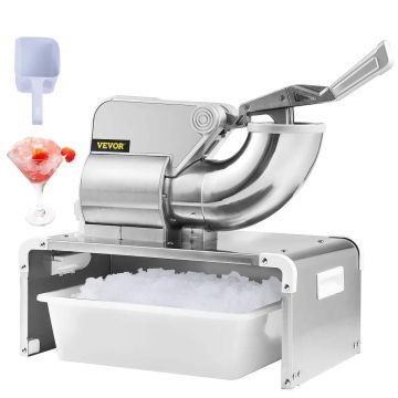 Komercinis elektrinis ledo smulkintuvas, 299,8 kg/val., 350 W, 2 peiliai