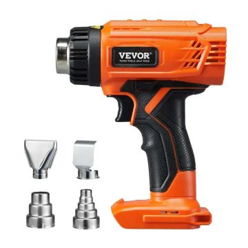 Akumuliatorinis karšto oro pistoletas DEWALT 20 V, 6 temperatūros, LED, 4 antgaliai