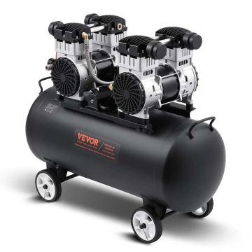 Oro kompresorius 20 galonų plieniniu baku, 4 AG, 125 PSI, nešiojamas, tylus