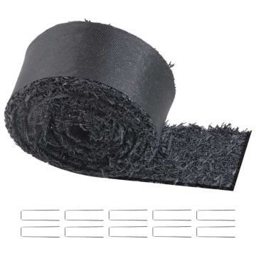 Guminis mulčias kraštovaizdžio formavimui, 120x4,5 colių, juodas