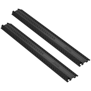 2 vnt. trosinių uždangalų rampa, 100x13x2 cm, 907 kg apkrova