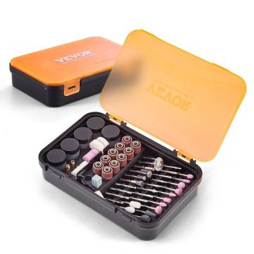 Rotacinių įrankių priedų rinkinys, 357 vnt., 3,2 mm kotas, universalus