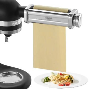 Kitchenaid nerūdijančio plieno makaronų lakštų kočiojimo priedas