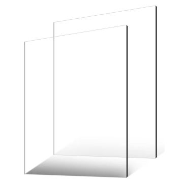 Plexiglas akrilo lakštai, 2 vnt., 24x36 colių, skaidrus plastikas