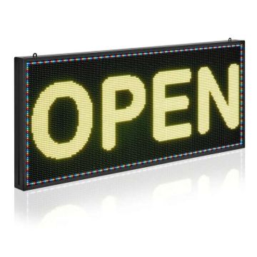 Programuojamas P6 LED ženklas, spalvotas, lankstus, 40x18 colių