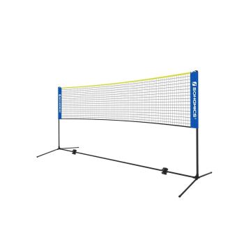 5 m badmintono tinklas mėlynai geltonas