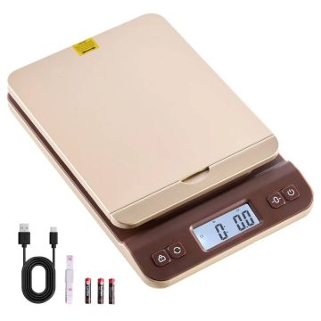 Skaitmeninės pašto svarstyklės, 2 g–40 kg, su laikikliu ir automatiniu išsijungimu