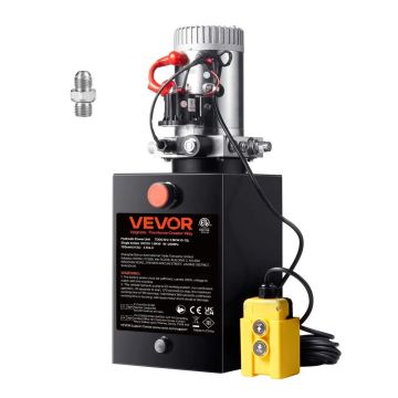 Гидравлический насос для самосвального прицепа, 12 л, 12 В, 3200 PSI, 0,91 GPM