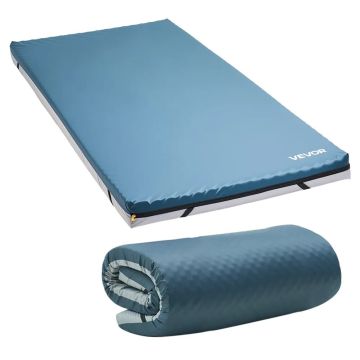 Medicininės klasės dvisluoksnis putplasčio čiužinys ligoninės lovai, 864x1930 mm, atsparus vandeniui, pragulų prevencijai