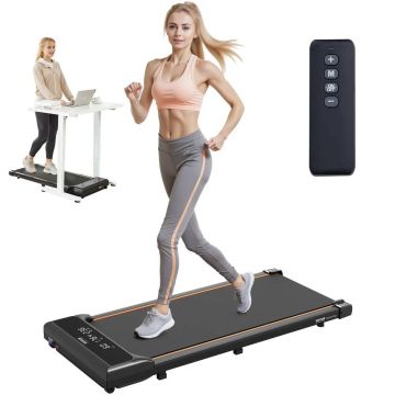Po stalu dedamas bėgimo takelis namų biurui, 2,5 AG, 265 svarų talpa, su LED ekranu ir nuotoliniu valdymu