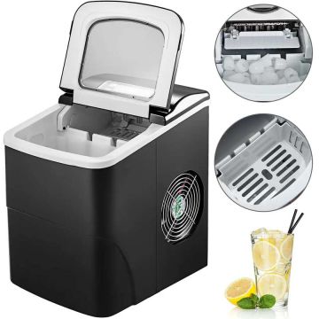 Nešiojamas ledo gaminimo aparatas „bullet ice“, 12 kg, LCD ekranas