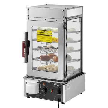 Komercinis nerūdijančio plieno maisto šildytuvas, 5 pakopų, 30–110 ℃ garų bandelių garintuvas