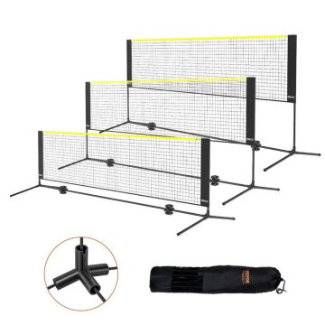 10 pėdų nešiojamas badmintono, tinklinio ir piklebolo tinklo rinkinys