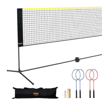 20 pėdų badmintono, tinklinio ir piklebolo nešiojamas lauko tinklo rinkinys