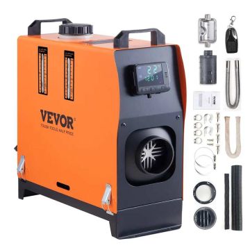 Dyzelinis oro šildytuvas 12 V 5 kW su LCD ir pultu automobiliui ir kemperiui